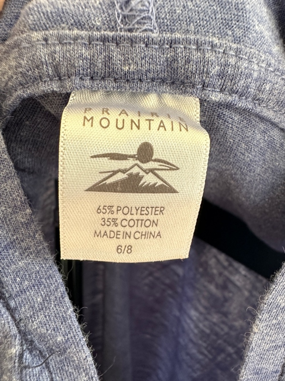 Adirondack Mountains Kids' Long Sleeve Hooded Tee - Blue - Picture 3 of 8